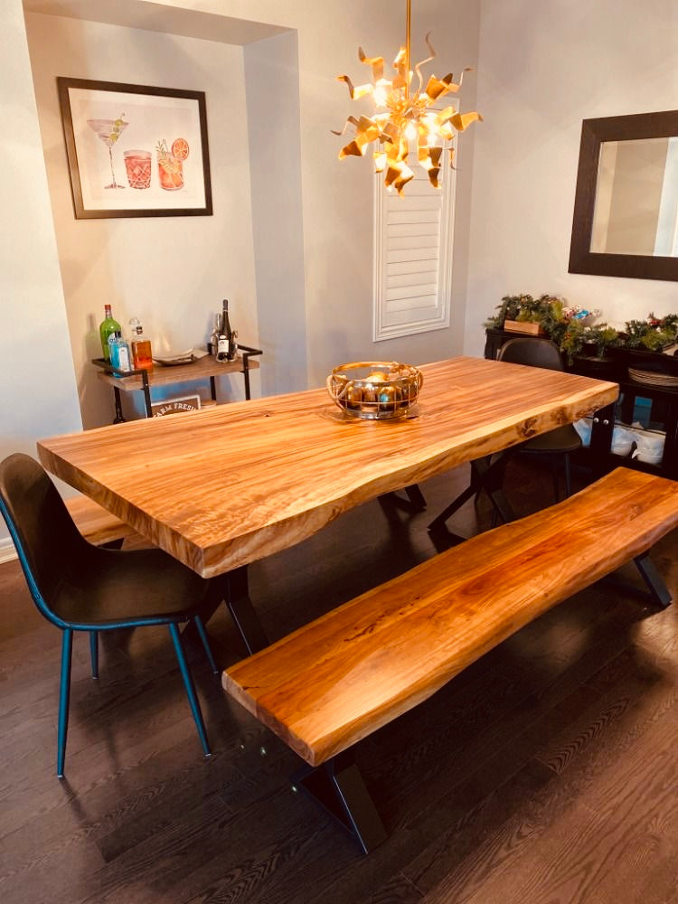 Live Edge Reclaimed Wood Large Table