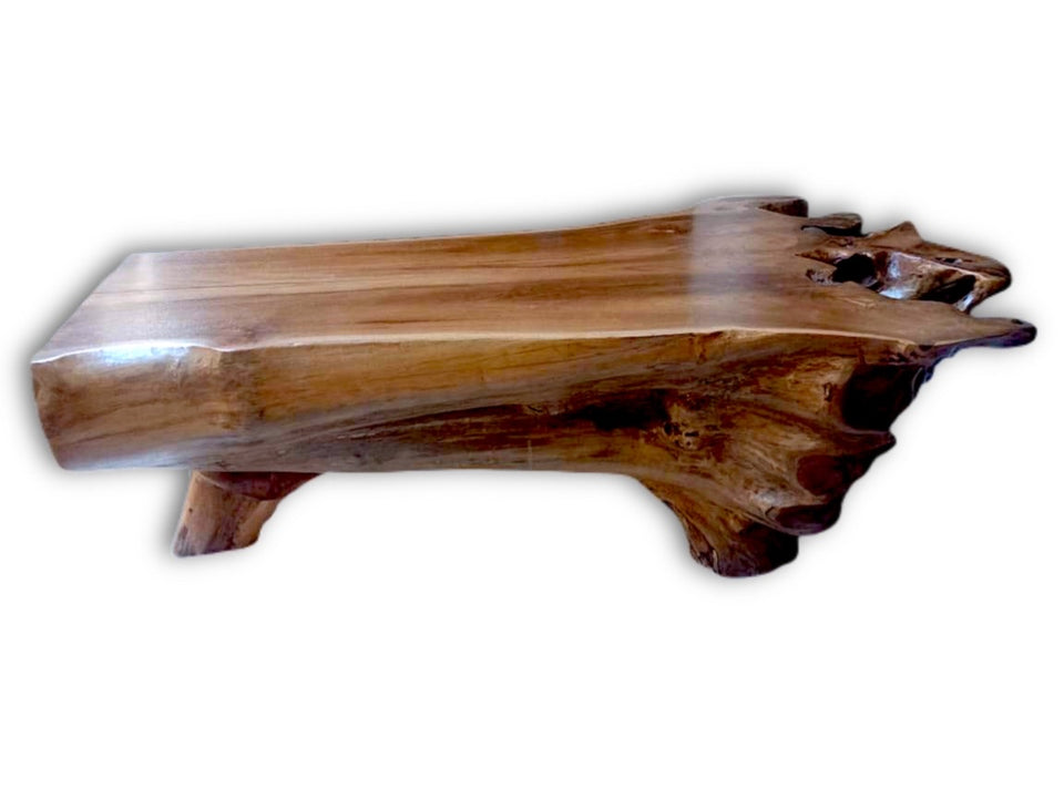 Live Edge Reclaimed Teak Wood Root Table