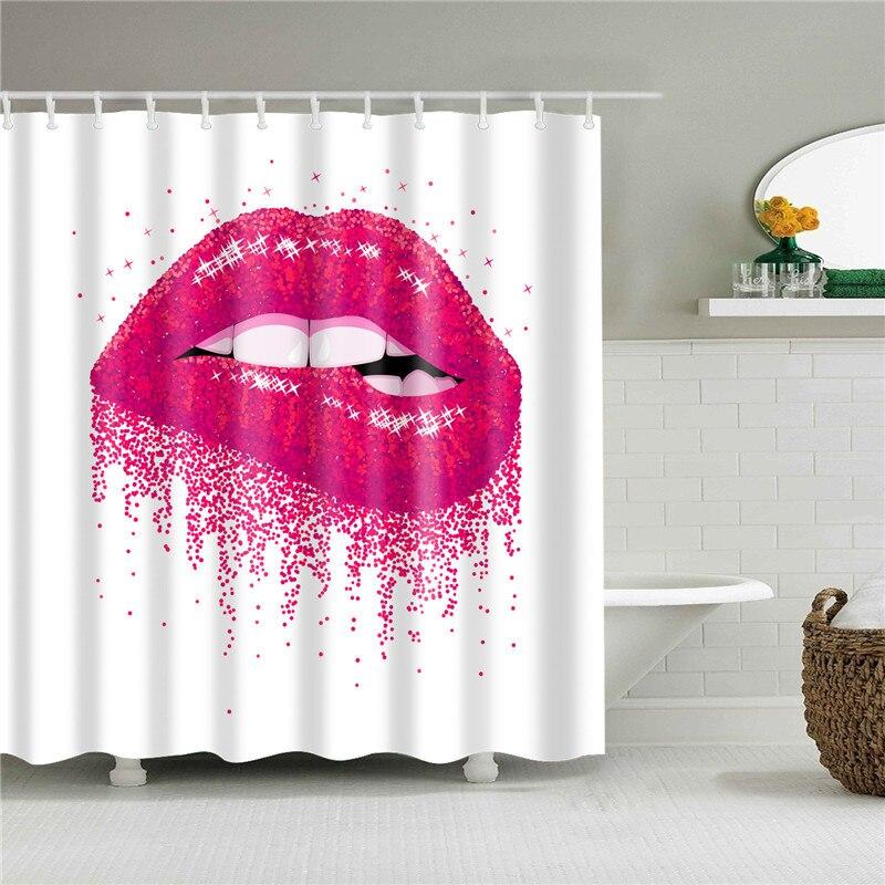 Dark Lips Shower Curtain