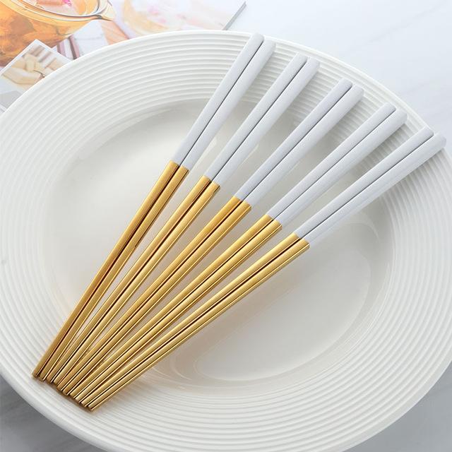 Luxe™ White Chopsticks Set - Ivy and Wilde – Art Leylona